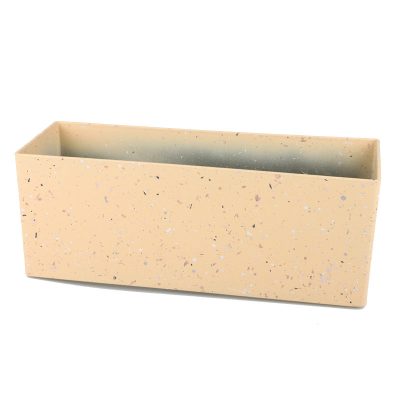 Light hanging rectangular plastic planter (5)