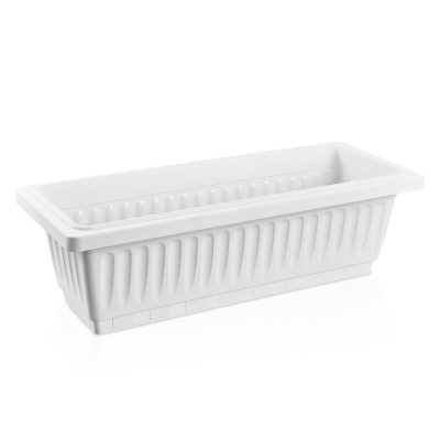 Outdoor large plastic rectangular flowerpot (5)