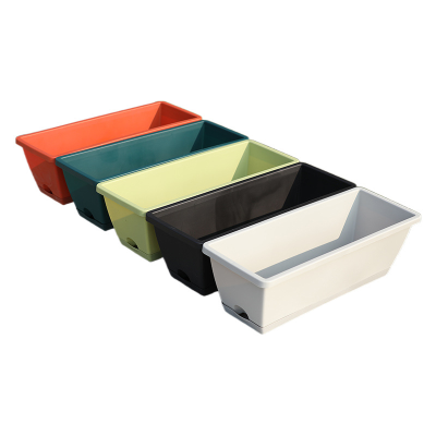 Plastic rectangular basin with simple structure (4)