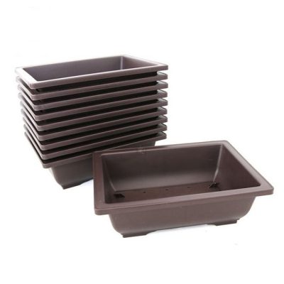 Plastic rectangular flowerpot of household style (2)