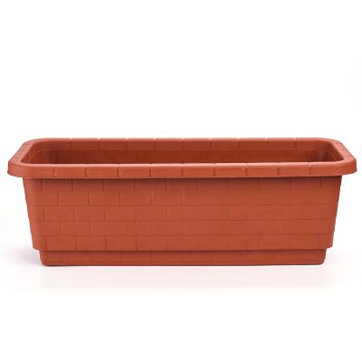 Red hot selling rectangular plastic flowerpot (4)